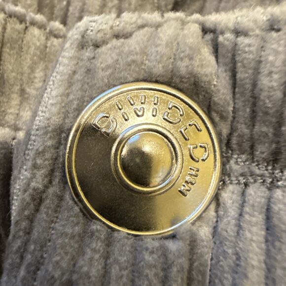 Divided Sz.4 Women's Corduroy Grey Pants 98% Cotton 2% Elastane NICE SOFT - Picture 5 of 12